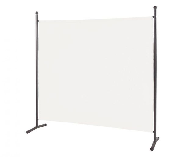 Grasekamp Stellwand 180 x 180 cm - Weiß - Paravent Raumteiler Trennwand Sichtschutz
