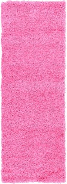 MyFlair Teppich "Shaggy Shag" Läufer Pink CA10555