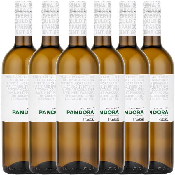 Pandora Peloponnes P.G.I Weißwein - 6er Karton