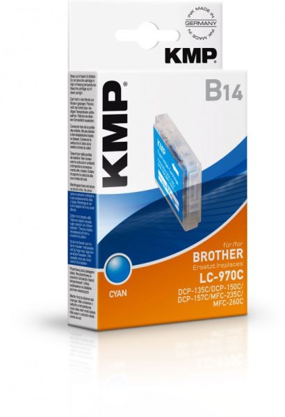 KMP B14 Tintenpatrone ersetzt Brother LC970C