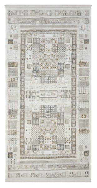 Teppich Aria , 80cm x 150cm, Farbe Beige, rechteckig, Florhöhe 10mm