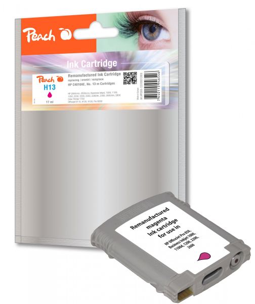 Peach Tintenpatrone magenta kompatibel zu HP No. 13, C4816AE