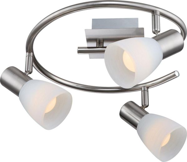 Globo Lighting - PARRY I - LED Strahler Metall Nickel matt, 3x E14 LED