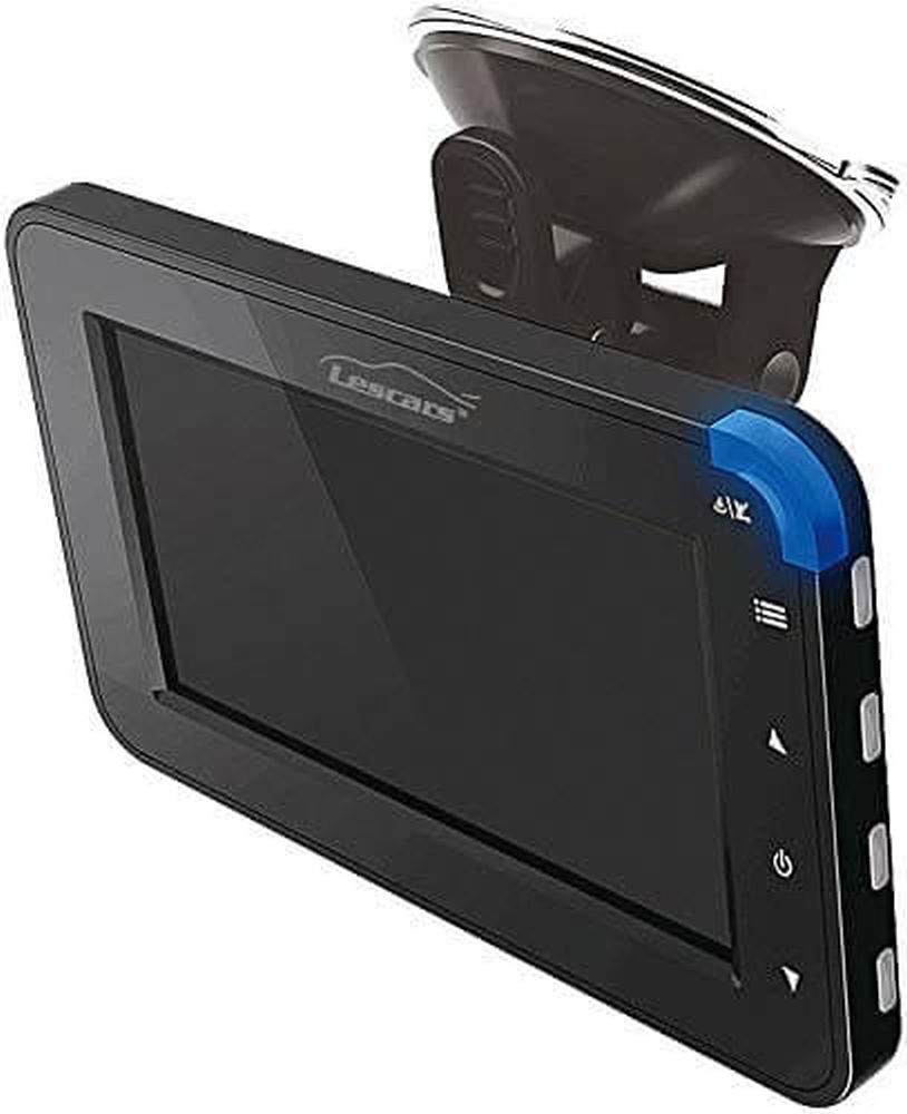 Lescars Solar-Funk-Front und Rückfahrkamera mit Full HD und 5 Monitor