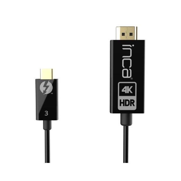 USB-C auf HDMI Kabel 1,8 m (4K@60Hz) Konverterkabel Adapterkabel Schwarz