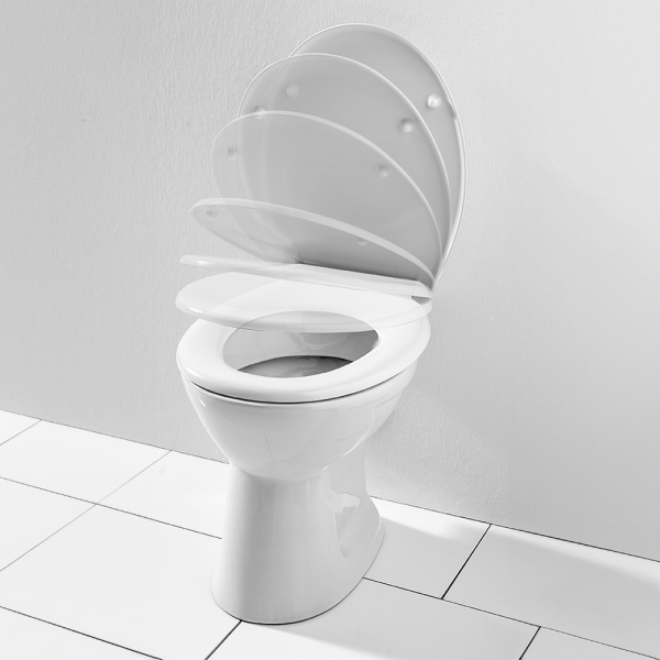Bad Komfort WC Sitz mit Schnellverschluss