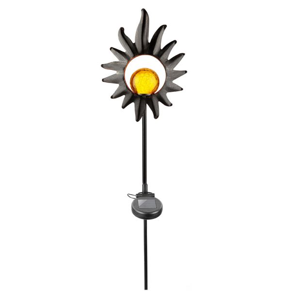 I-Glow LED Solar-Vintage Gartenleuchte, Blume