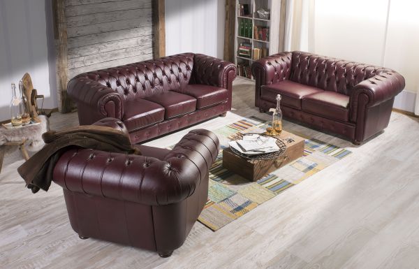Max Winzer Bridgeport Sofa 3-Sitzer / Sofa 2-Sitzer / Sessel rot