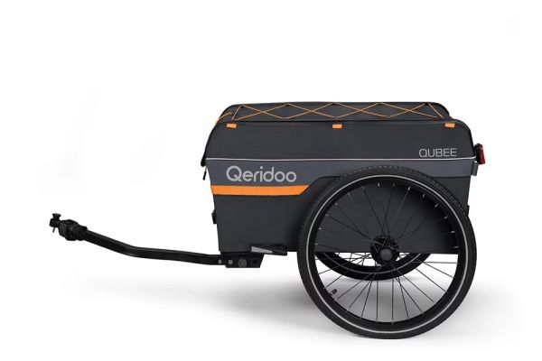 Qeridoo Cargo Fahrrad Anhänger Qubee Grey, faltbar