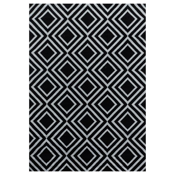 Ayyildiz Teppich, COSTA 3525, BLACK, 80 x 150 cm