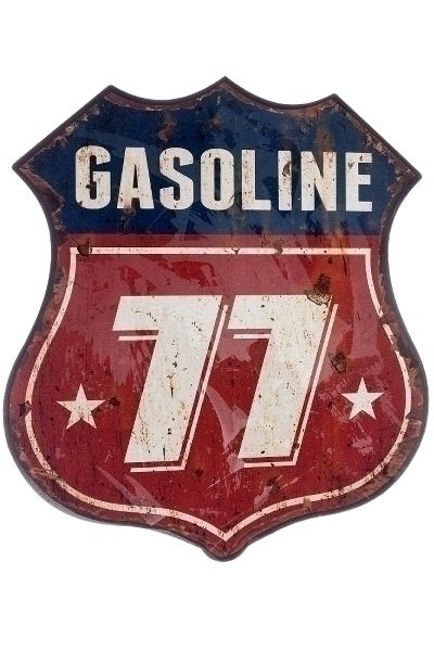 MyFlair Metallschild "Gasoline 77"
