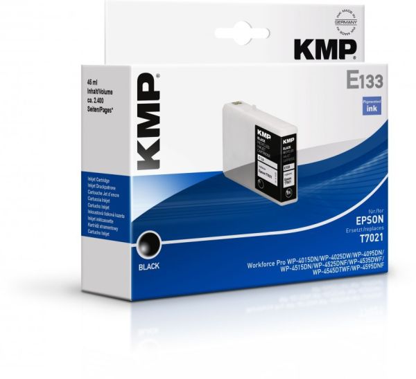 KMP E133 Tintenpatrone ersetzt Epson T7021 (C13T70214010)