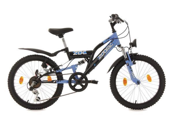 KS Cycling Kinderfahrrad Mountainbike Fully 20“ Zodiac schwarz-blau 