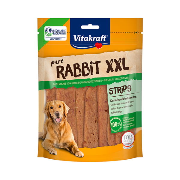 Vitakraft Hundesnacks XXL Pure Rabbit Kaninchenfiletstreifen 250g