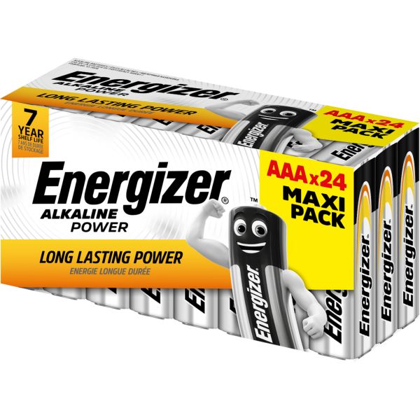Energizer Alkaline Power (AAA) Batterien Maxi Pack 24 Stück