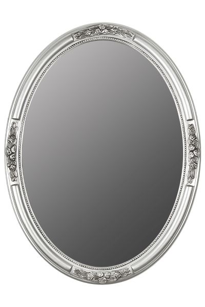 MyFlair Ovaler Spiegel "Beyzawi II", silber