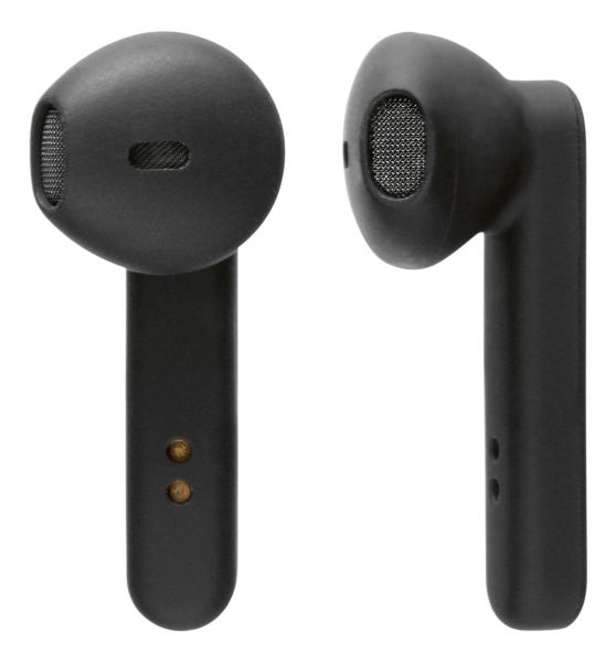 STREETZ TWS-104 True Wireless Stereo-Ohrhörer mit Ladeschale, Semi-In-Ear, BT 5, mattschwarz
