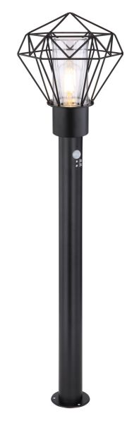 Globo Lighting - HORACE - Außenleuchte Edelstahl schwarz, 1x E27 LED