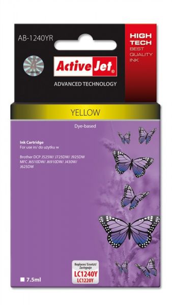 TIN ACTIVEJET AB-1240YR Refill für Brother LC1240Y yellow