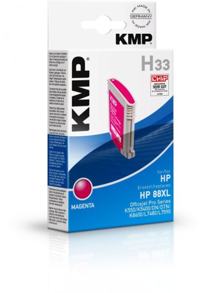 KMP H33 Tintenpatrone ersetzt HP 88XL (C9392AE)