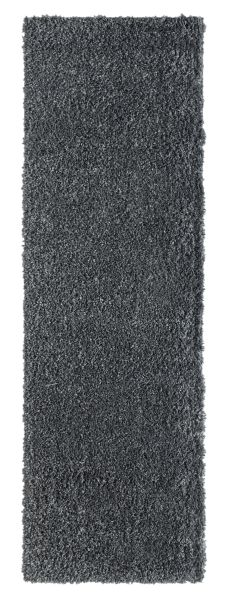 Teppich Elodie, 80cm x 250cm, Farbe Dunkelgrau, rechteckig, Florhöhe 37mm