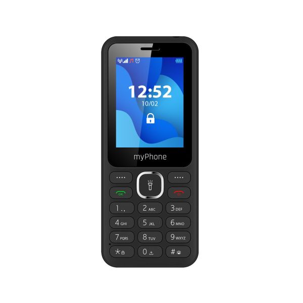 myPhone 6320 Mobiltelefon 2,4"-Display, 1000 mAh, Dual Sim, 0,3 Mpx Kamera, 2G Schwarz