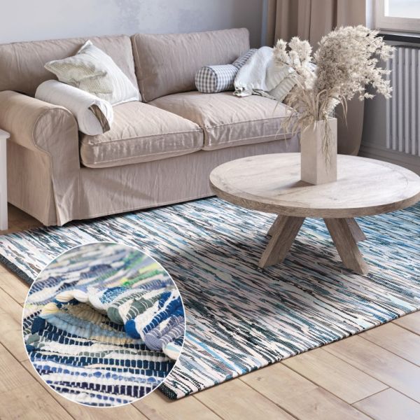 Teppich Saroya 110cm x 60cm, Farbe Grau Mix, rechteck