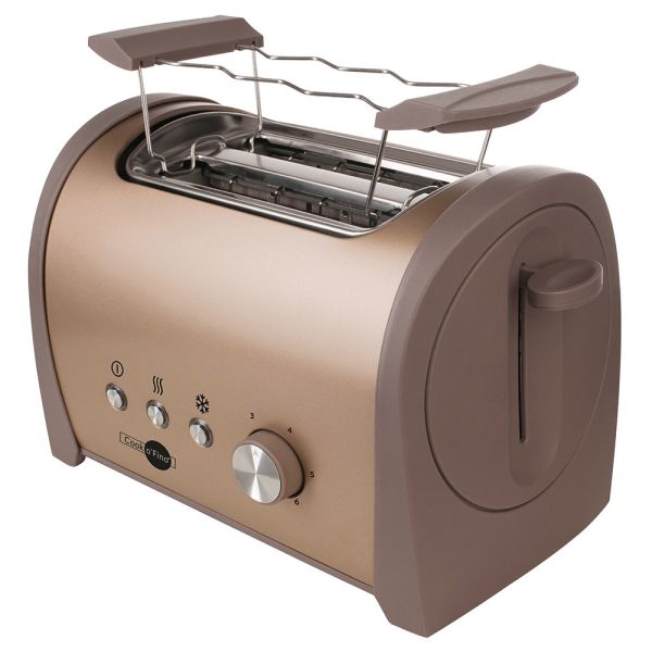 Cook o´Fino Edelstahl-Toaster "Supreme" - Gold/Braun