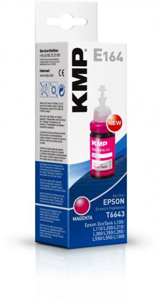 KMP E164 Nachfülltinte für Epson T6643 (C13T66434A)