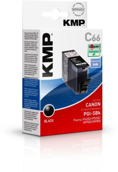 KMP C66 Tintenpatrone ersetzt Canon PGI5BK (0628B001)