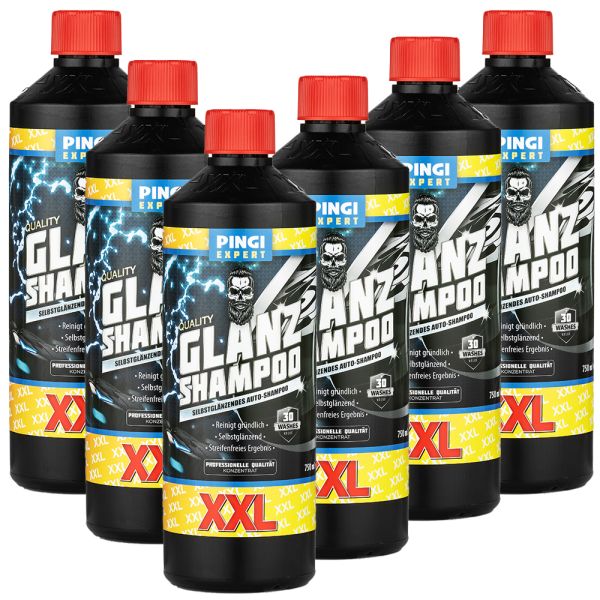 XXL Pingi Expert Glanz-Shampoo - 6er-Set