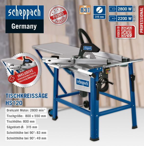 DETAIL Scheppach Tischkreissaege HS120