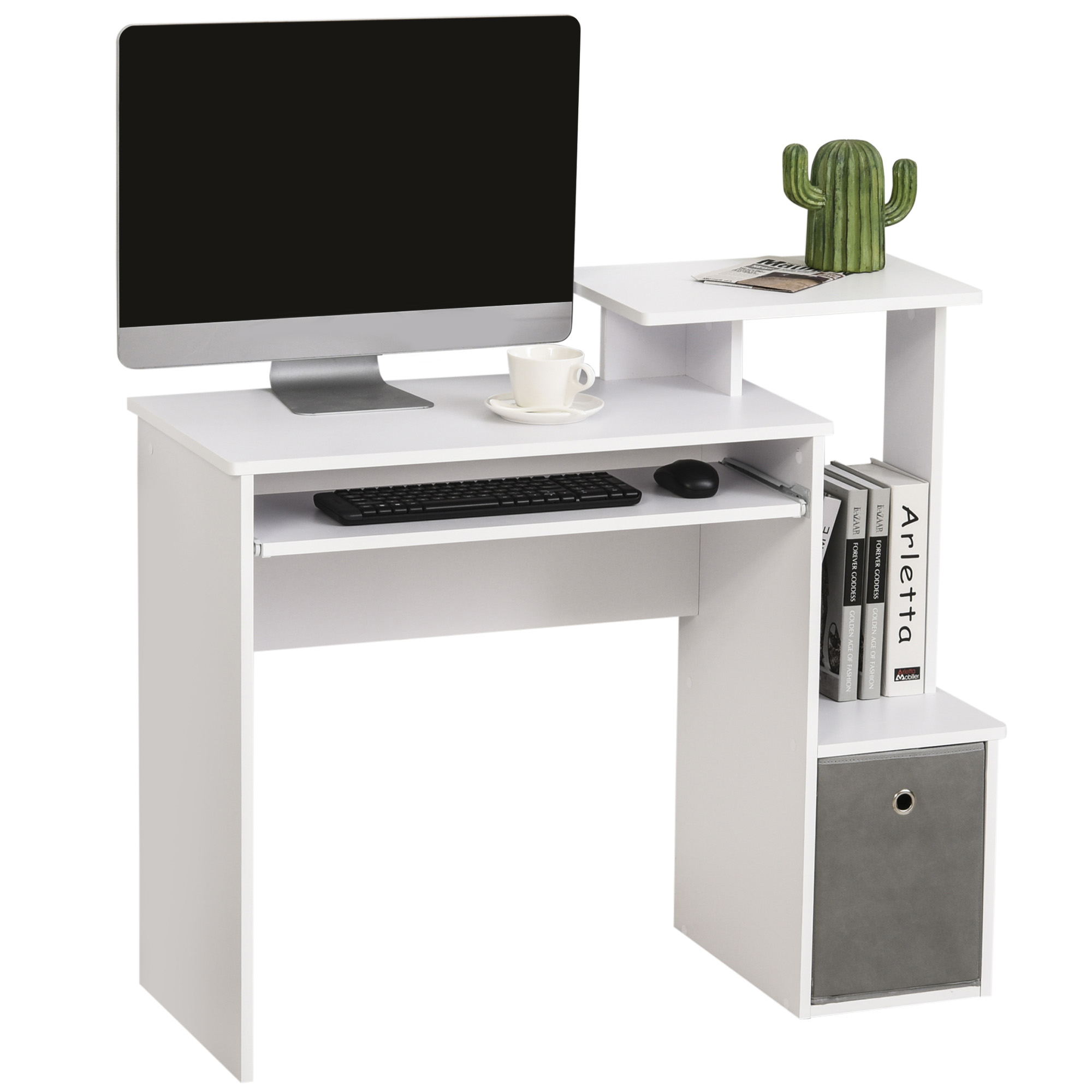 Schreibtisch Computertisch Bürotisch PC Tisch Arbeitstisch Mit 6 Schubladen 