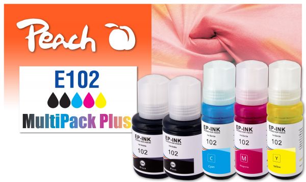 Peach Spar Pack Plus Tintenpatronen, ersetzt Epson No. 102