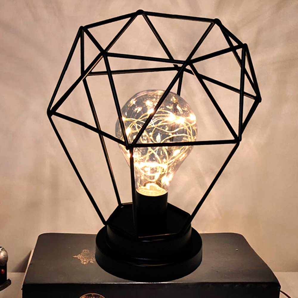 ScanTrend LED-Industrial-Deko-Lampe - Ca. 19,5 x 19,5 x 21 cm