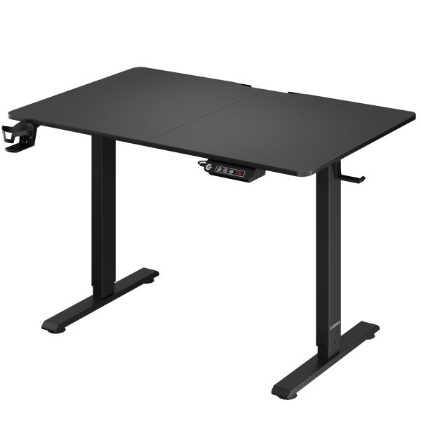 Casaria® Höhenverstellbarer Schreibtisch Schwarz 110x60x73-118cm