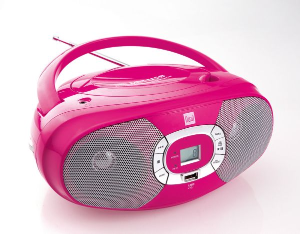 Dual Portable CD-Boombox P390, Pink