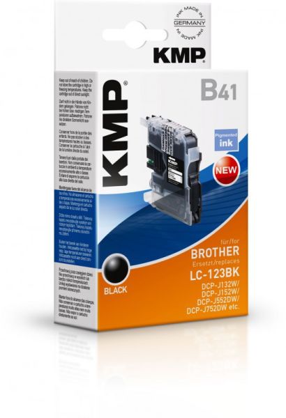 KMP B41 Tintenpatrone ersetzt Brother LC123BK