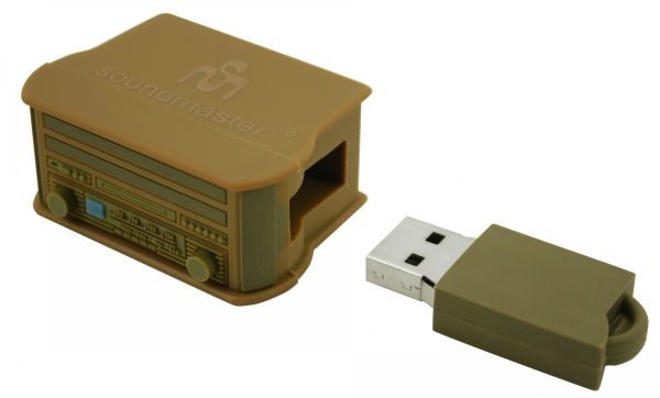 soundmaster ClassicLine USB-Stick in Form von dem nostalgischen Erfolgsmodell NR513 mit 8GB Speicher