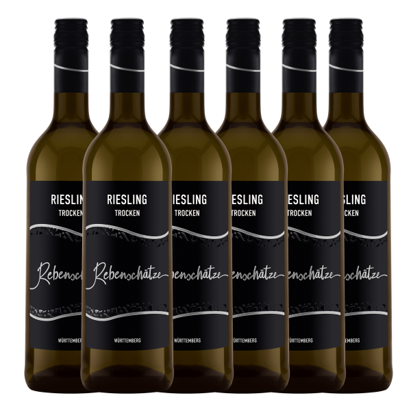 Rebenschätze Riesling Qualitätswein trocken 6er Karton 0,75L
