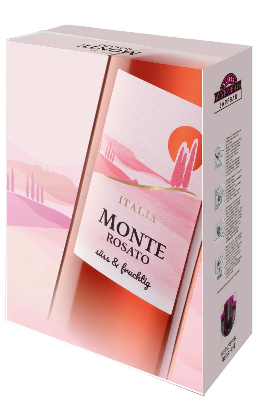 Monte Rosato süss & fruchtig 3,0l Bag in Box Monte Norma24 DE
