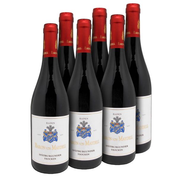 Baron von Maydell Spätburgunder Pinot Noir QbA Baden 2015 - 6er Karton