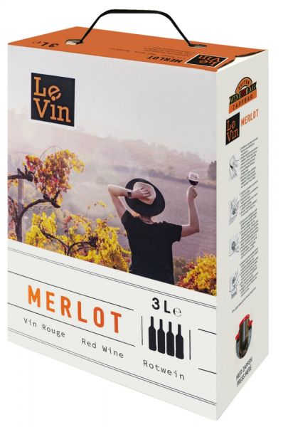 Le Vin Merlot trocken 3,0l Bag in Box