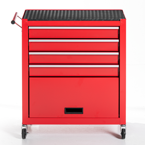 Tech Craft Werkstattwagen, Rot, 4 Schubladen