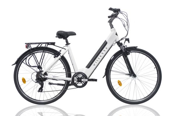 Villette l'Amant Eco, City E-bike, Damen, 10.4 Ah, 7 Gänge, Weiss