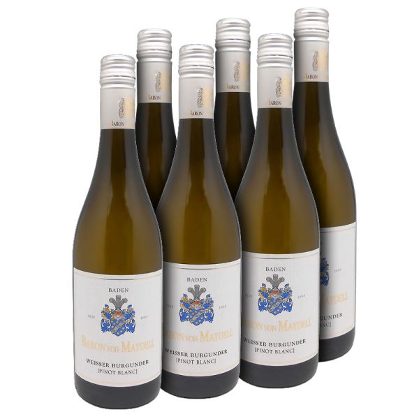 Baron von Maydell Weißer Burgunder Pinot Blanc QbA Baden 2016 - 6er Karton