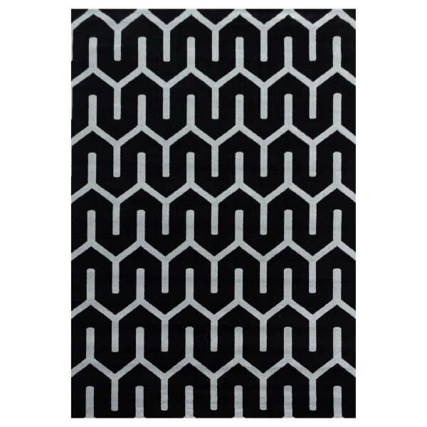 Ayyildiz Teppich, COSTA 3524, BLACK, 140 x 200 cm