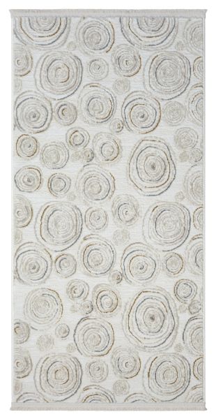 Teppich Layla , 80cm x 150cm, Farbe Beige, rechteckig, Florhöhe 10mm