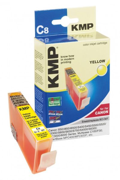 KMP C8 Tintenpatrone ersetzt Canon BCI3EY (4482A002)
