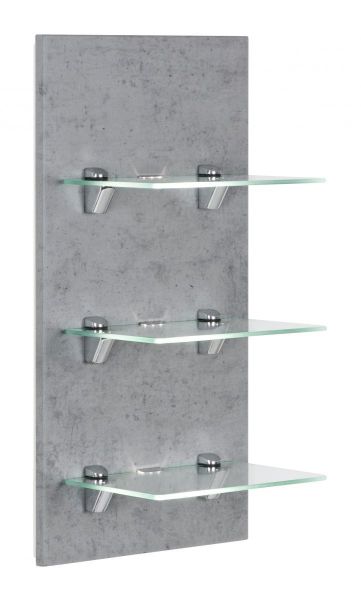 Posseik LED-Panel VIVA mit 3 Glasablagen beton EEK: F